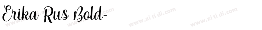 Erika Rus Bold字体转换